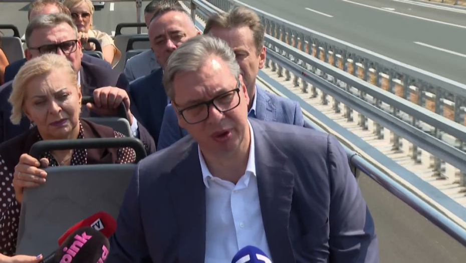 Predsednik Vučić na otvaranju auto-puta Miloš Veliki, deonica Preljina-Požega