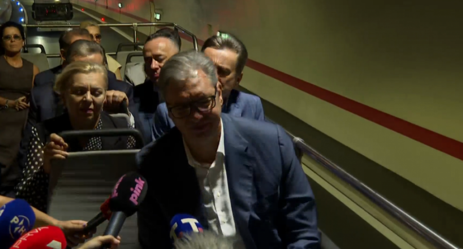 Predsednik Vučić na otvaranju auto-puta Miloš Veliki, deonica Preljina-Požega