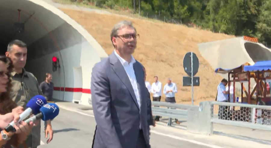Predsednik Vučić na otvaranju auto-puta Miloš Veliki, deonica Preljina-Požega