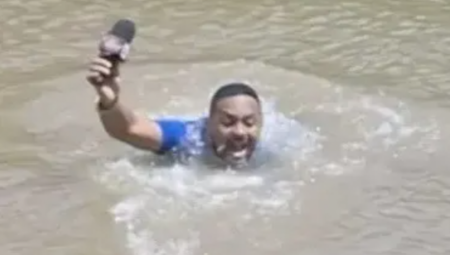 Kamera je zabeležila jeziv trenutak kada je novinar navodno nagazio na telo nestale devojčice dok je izveštavao sa mesta njenog nestanka