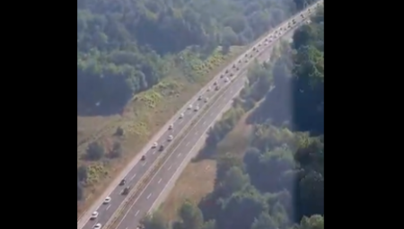 Ministarstvo unutrašnjih poslova Hrvatske objavilo je snimke gužvi iz vazduha.