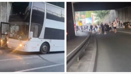 Blokaderski zgubidani deci koja imaju od 13 od 16 godina nisu dozvolili prolaz, što je izazvalo očaj roditelja