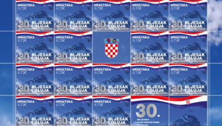 Hrvatska pošta izdala poštanske marke povodom 30 godina "Oluje" i "Bljeska", zločinačkih akcija u kojima je proterano preko 200.000 Srba. Beščašće bez presedana