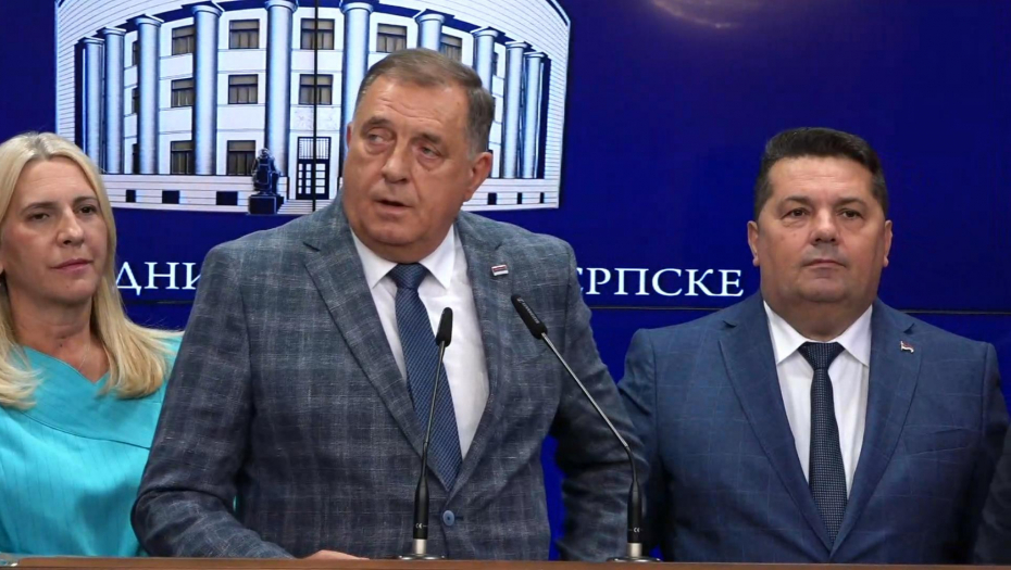Konferencija za medije predsednika Republike Srpske Milorada Dodika