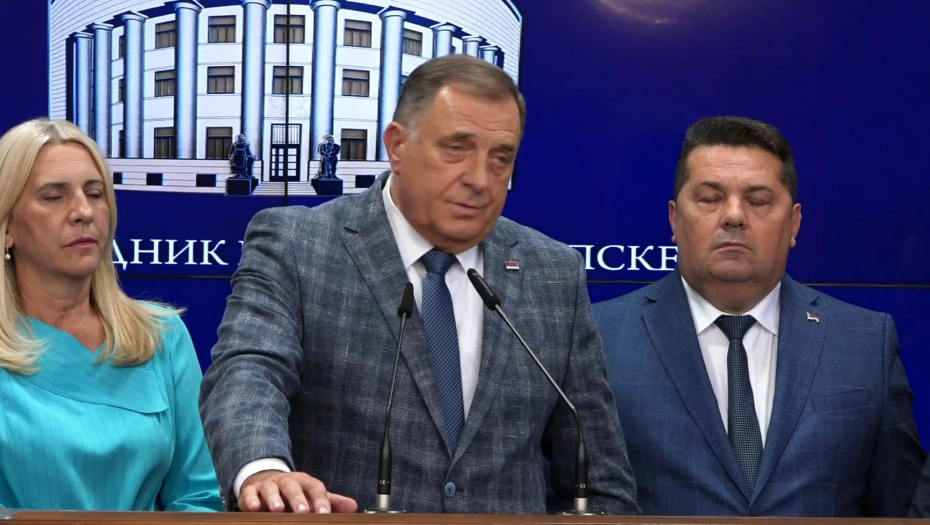 Konferencija za medije predsednika Republike Srpske Milorada Dodika