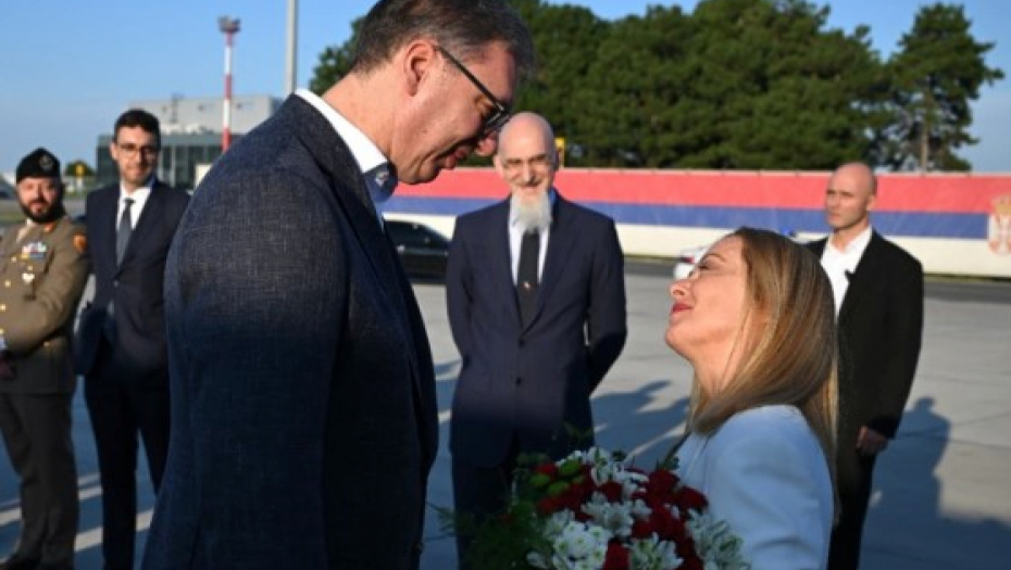 Aleksandar Vučić i Đorđa Meloni