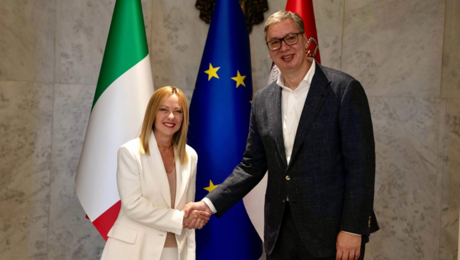 Aleksandar Vučić i Đorđa Meloni