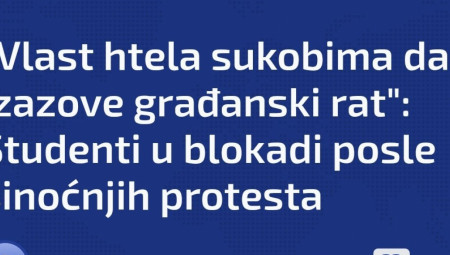 Predsednica Skupštine Srbije Ana Brnabić reagovala je na izjavu blokadera terorista, koju su preneli antisrpski mediji Nova S i N1