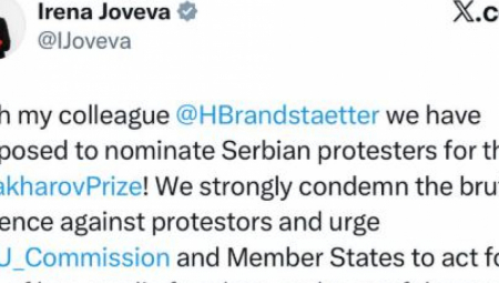 Evropski poslanci predlagali srbske študente za nagrado Saharova