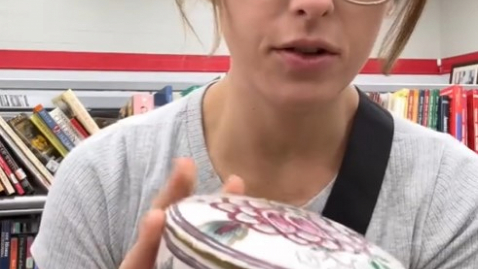 devojka razbila činiju