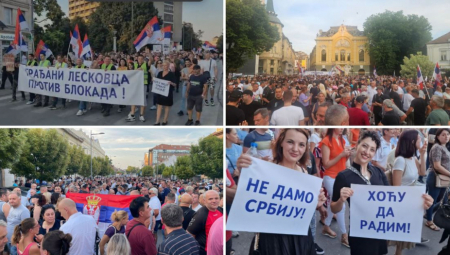 Građani Srbije okupili su se protiv blokada u 50 gradova i opština širom Srbije. Reke ljudi kretale su se u Vranju, Leskovcu, Požarevcu, Pančevu, Somboru, Bačkom Petrovcu, Inđiji, Staroj Pazovi, Odžacima...