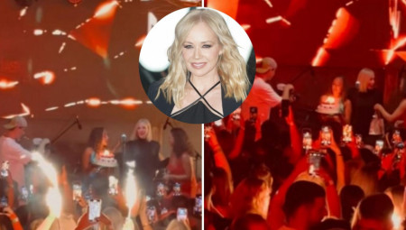 Iako je u prvi mah bila vidno zbunjena, Rozga je ubrzo shvatila da je reč o rođendanskom iznenađenju.