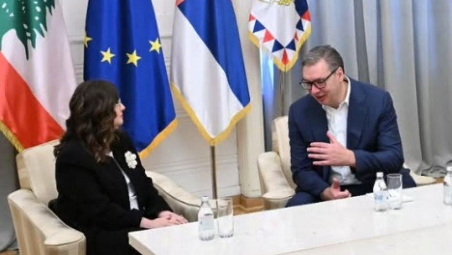 Aleksandar Vučić i Nada Al Akl