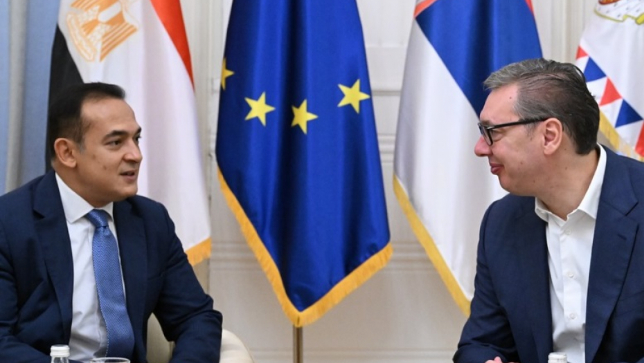 Aleksandar Vučić i Basel Salah