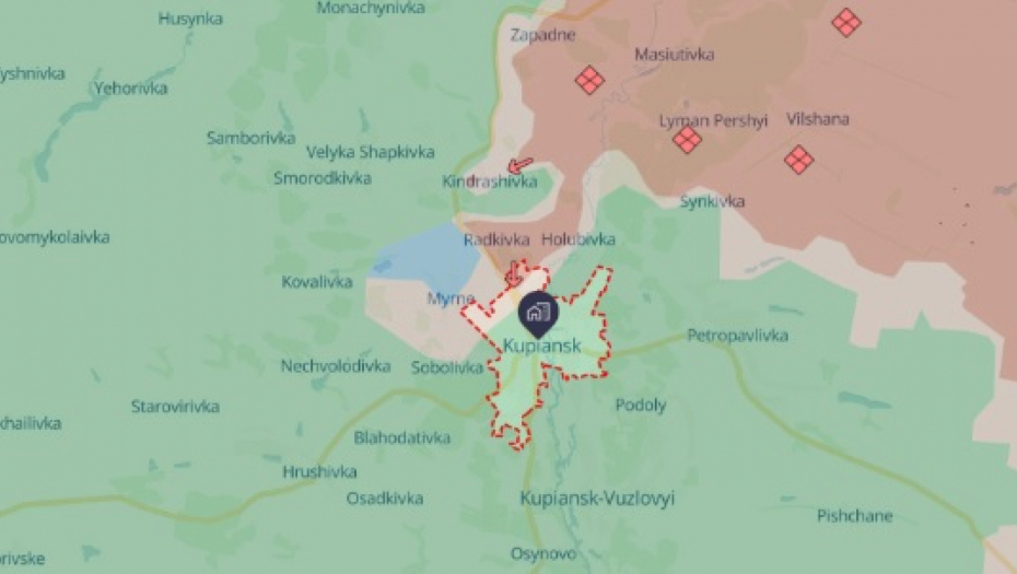 Kupjansk mapa