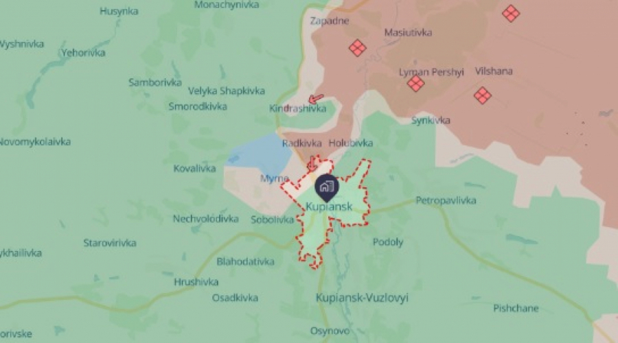 Kupjansk mapa