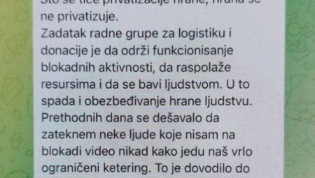Blokaderi teroristi ovoga puta dotakli su samo dno, počeli su da se svađaju oko hrane i alkohola.