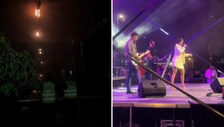 Publika se uspaničila, međutim, sve je ubrzo stavljeno pod kontrolu