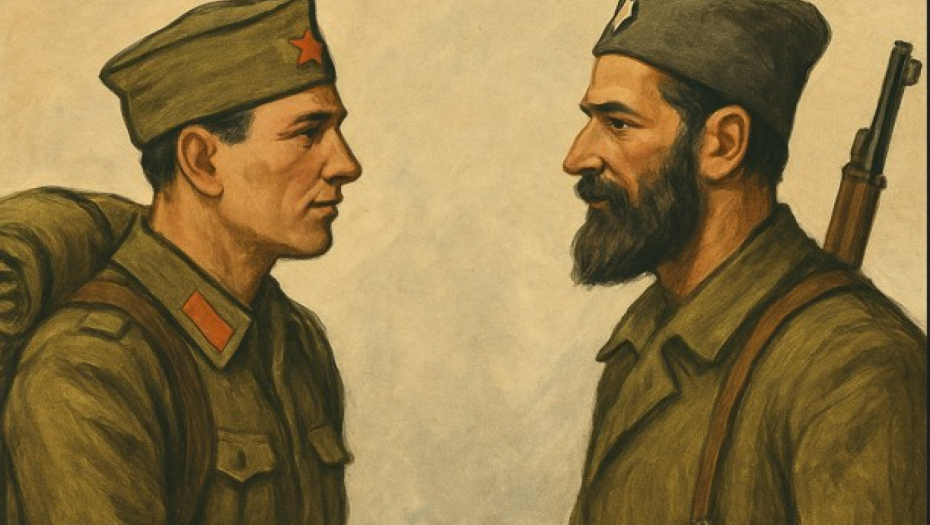 Partizan i četnik se mire