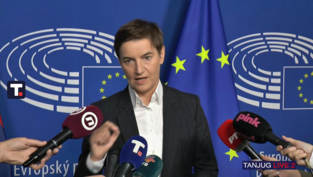 Ana Brnabić se obraća iz Brisela