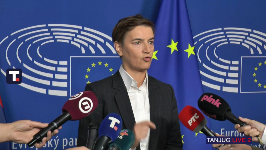 Ana Brnabić se obraća iz Brisela