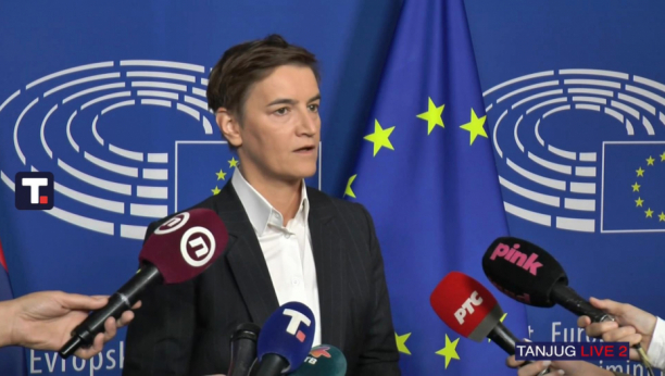 Ana Brnabić se obraća iz Brisela