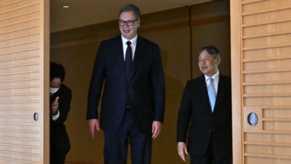 Aleksandar Vučić i japanski car Naruhito