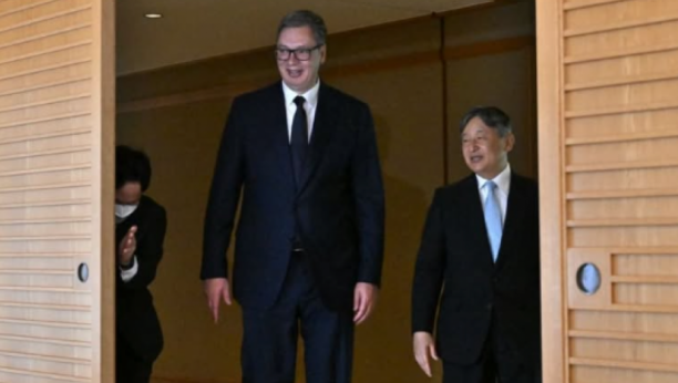 Aleksandar Vučić i japanski car Naruhito