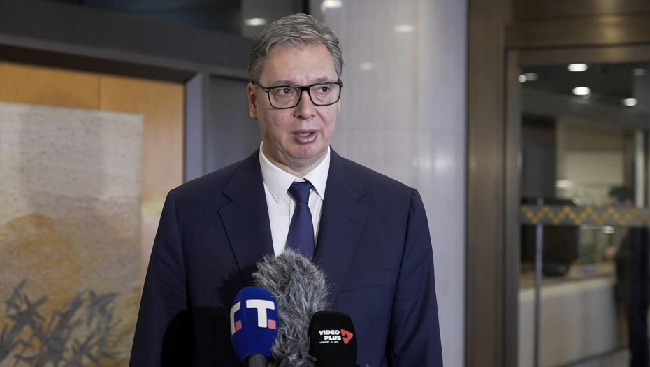 Obracanje predsednika Vucica iz Tokija