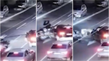 Vozač službenog vozila televizije N1 udario je policajca na motociklu sinoć u Takovskoj ulicu u Beogradu