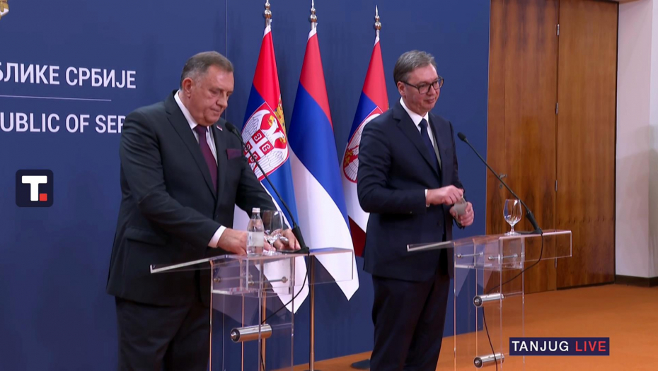 Sednica Saveta za saradnju Srbije i Republike Srpske, prisustvuje Vučić