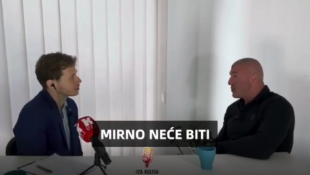 "Mirno neće biti, ali da bude bar bez žrtava", izjavio je Bačulov