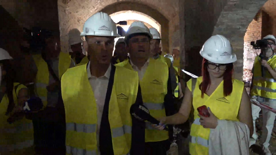 Siniša Mali i Nikola Selaković obilaze radove na izgradnji Istorijskog muzeja Srbije