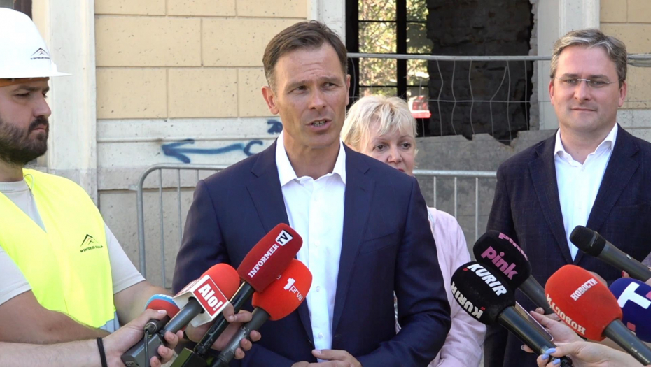 Siniša Mali i Nikola Selaković obilaze radove na izgradnji Istorijskog muzeja Srbije