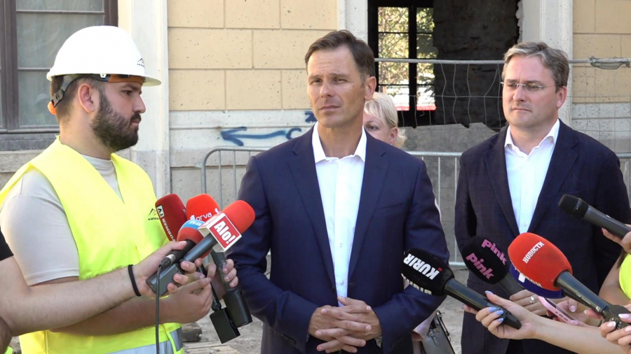 Siniša Mali i Nikola Selaković obilaze radove na izgradnji Istorijskog muzeja Srbije