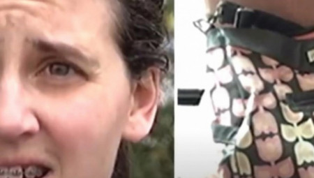 Sara Tomas, ljubiteljka seknd hend šopinga, odlučila je da kupi polovnu torbu za potrepštine za bebe zbog njenog neobičnog dizajna