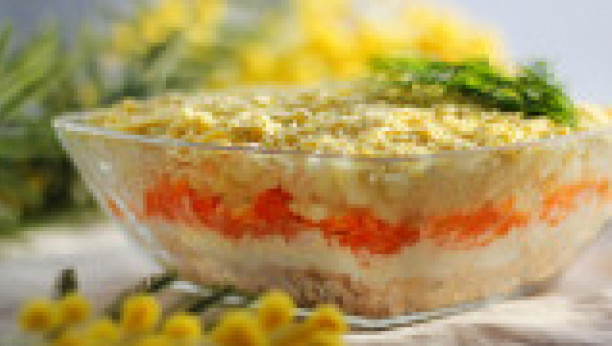 lažna mimoza salata