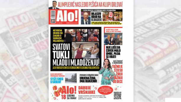 Naslovna strana Alo! novina za 1. oktobar
