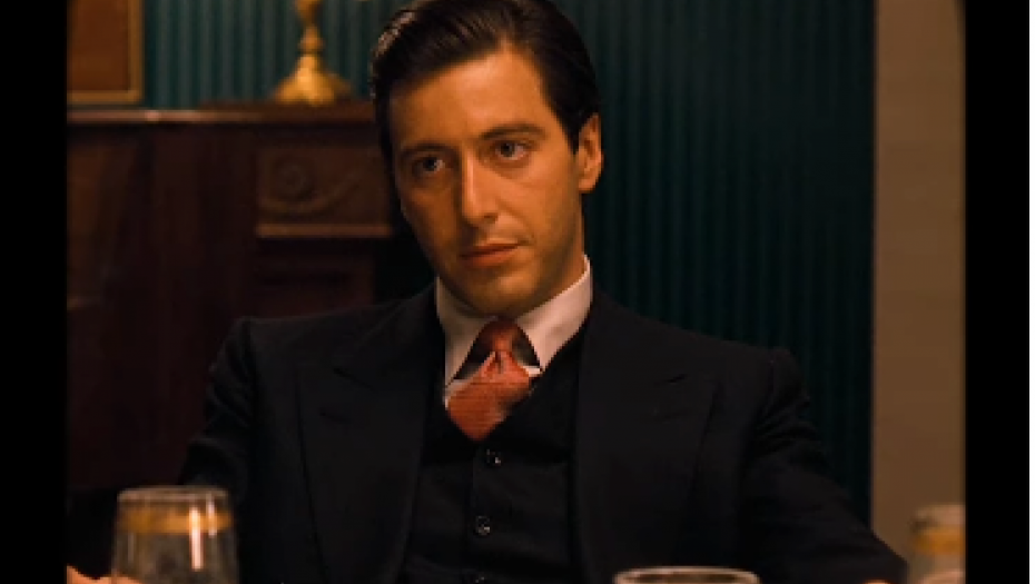 Al Paćino kao Majkl Korleone u filmu Kum