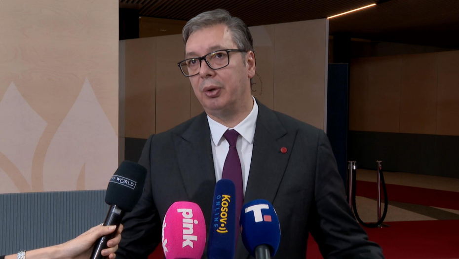 Obraćanje medijima predsednika Srbije