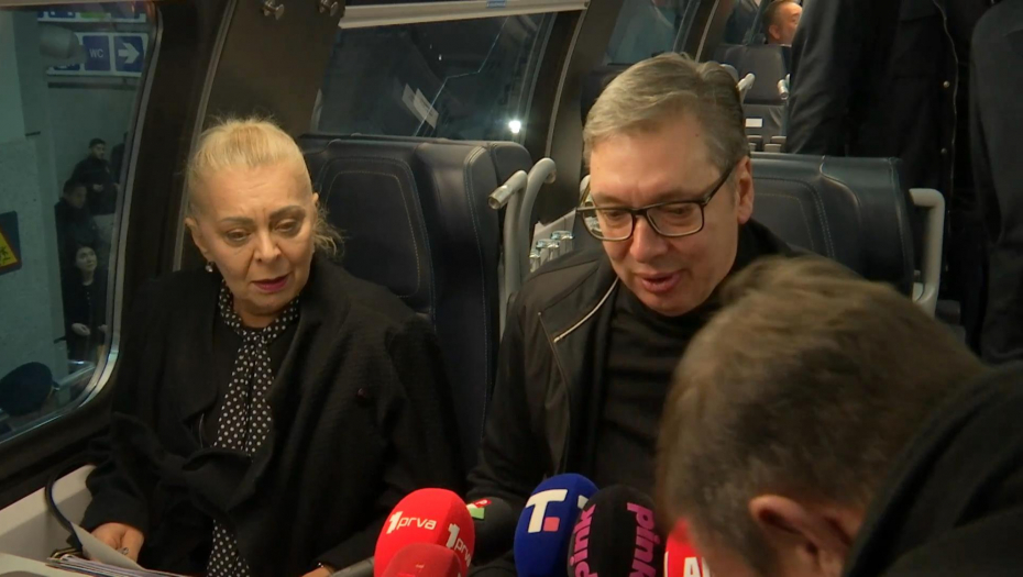 Predsednik Vučić na otvaranju pruge Beograd-Subotica