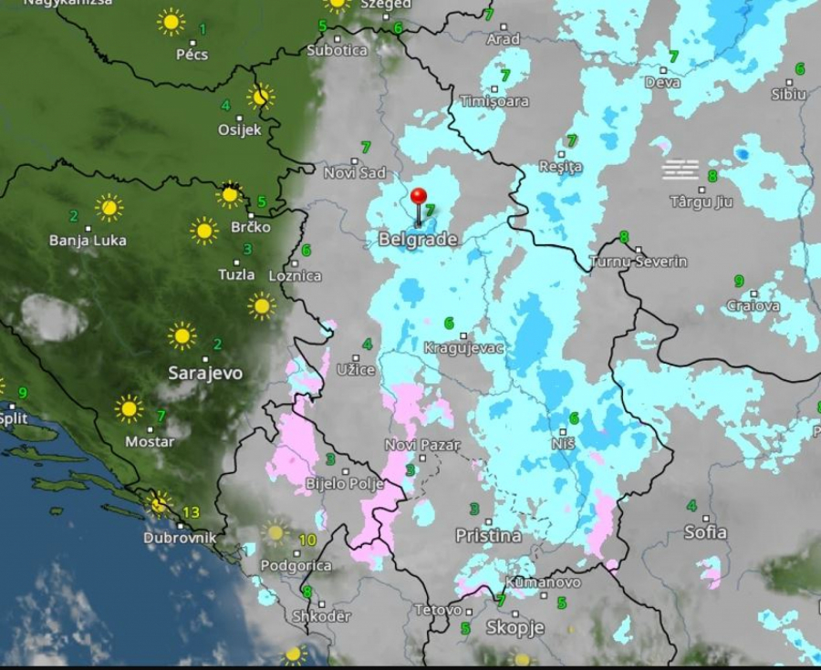 Radarski snimci nevremena