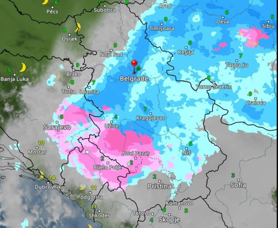 Radarski snimci nevremena