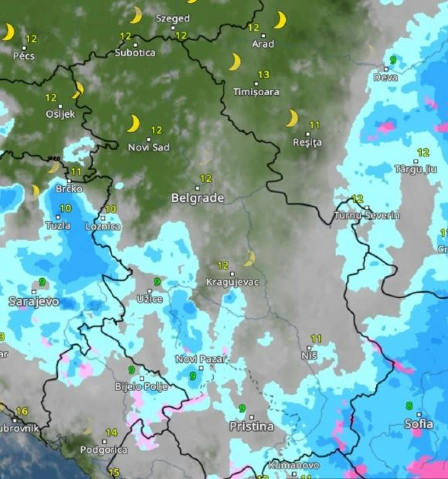 Radarski snimci vremenske prognoze