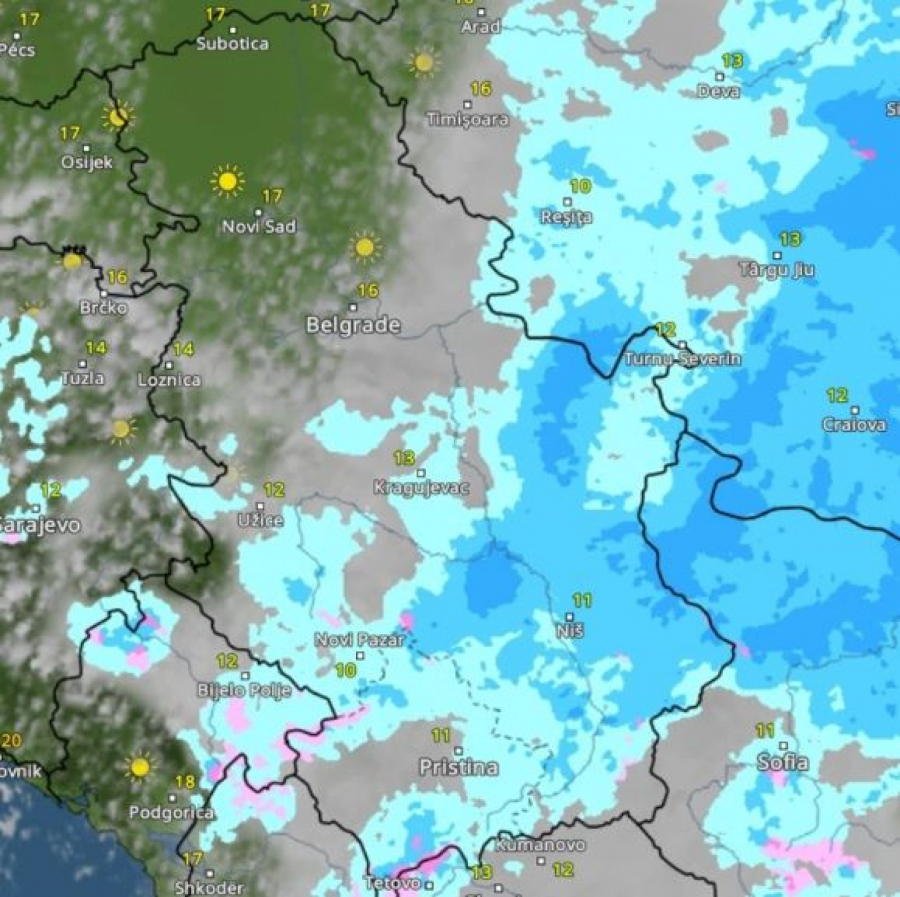 Radarski snimci vremenske prognoze