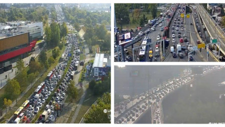 Gužve su ovog jutra na nekoliko lokacija u glavnom gradu