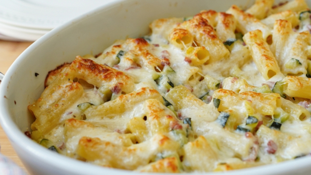 zapečene makarone sa tikvicama