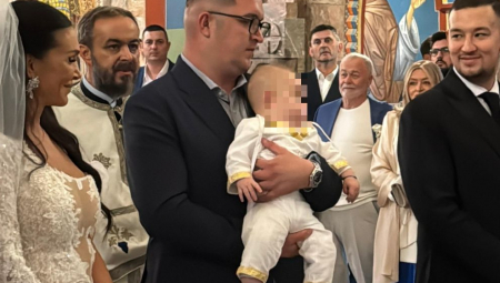 Uroš Živković krstio sina posle crkvenog venčanja