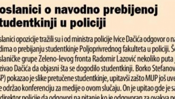 Prebijanje studentkinje