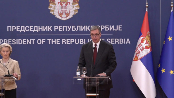 Sastanak predsednika Vučića sa predsednicom Evropske komisije Ursule fon der Lajen